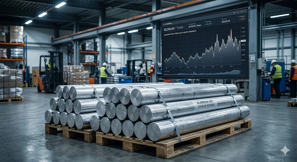 Global aluminum market view showing 2026 supply chain trends and raw material pricing factors. Global aluminum market view showing 2026 supply chain trends and raw material pricing factors.